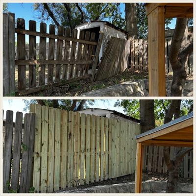 Fence replacement at Los Indios coming along nicely!