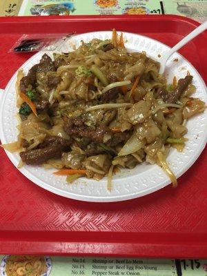 Beef chow fun