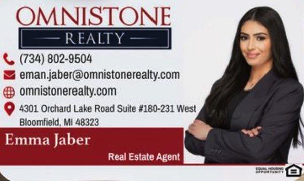 Real Estate Agent Working at Omnistone Realty. Located In Michigan, Ready to Help With Your Home Buying & Selling Needs.