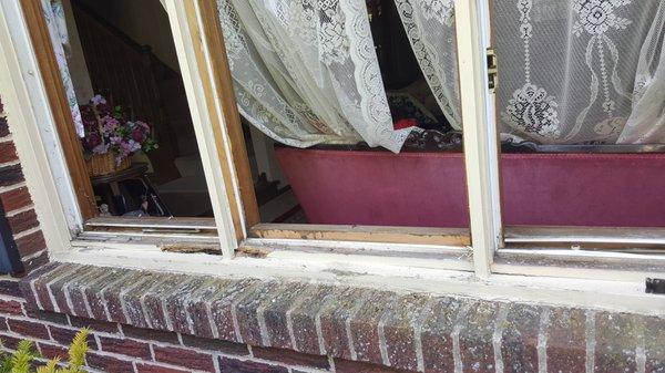 Before Window Sill Repair