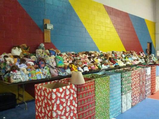 Donated stuffed bears and quilts (some homemade) to make the holidays special for a ton of families in our area