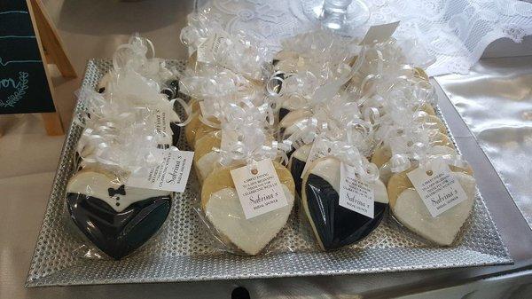 Customized wedding sugar cookies