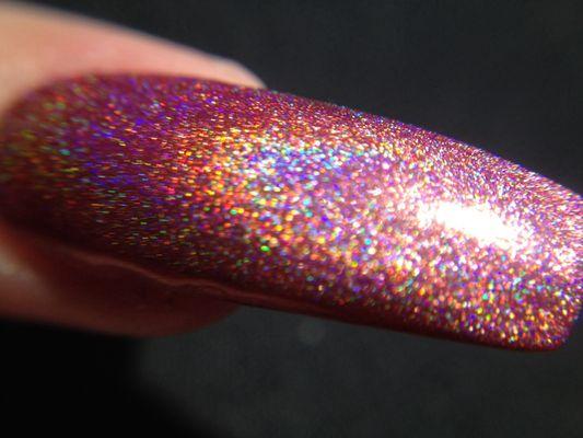 Color is: Lechat spectra kaleidoscope.  The polish is solar flare