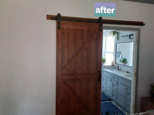 Barn door installation66