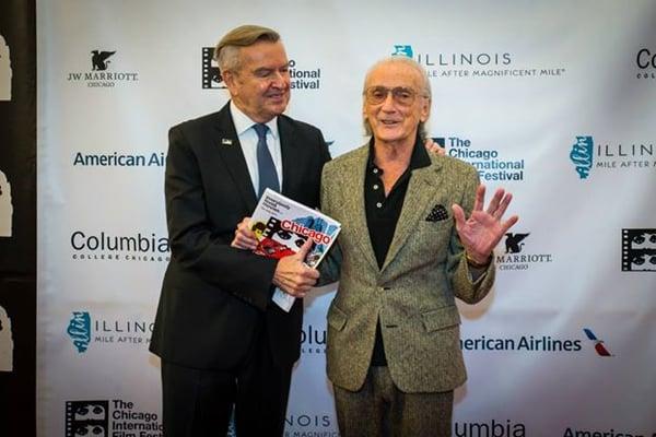 Festival Founder Michael Kutza and  photographer Victor Skrebneski. Photo by Robert Martinez.