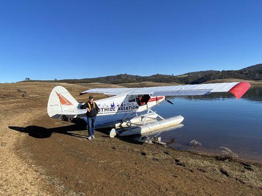 James Rogers taking a break at New Melones.