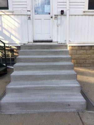 Industrial enegiered steps.