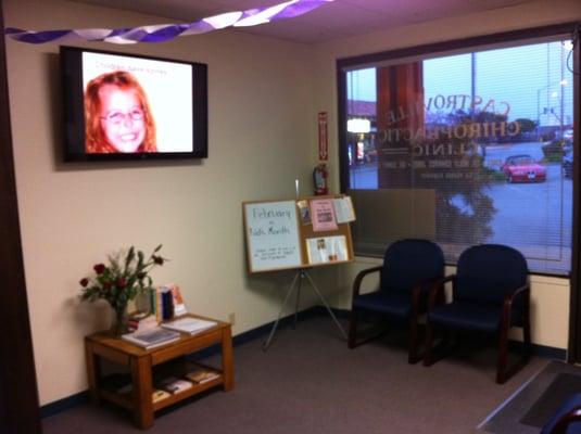 The waiting room at the CCC