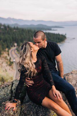 Anniversary photoshoot at Lake Tahoe