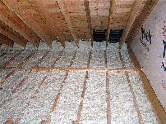 Attic inspection Insulation levels