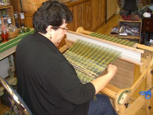 Rigid heddle weaving is our specialty! We teach and sell looms!