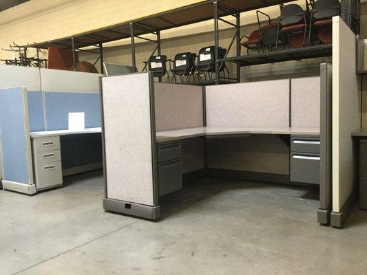 Refurbished and pre-owned cubicle workstations