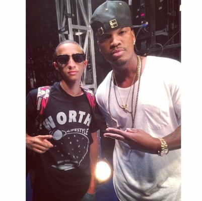 Devan Ibiza with Ne-yo himself.