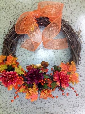 Seasonal wreath making