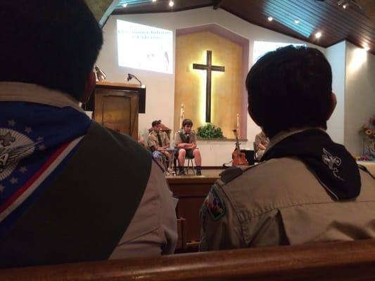 Scout Sunday. Troop 52.