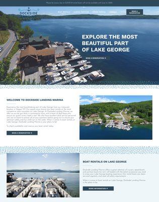 Dockside Landing Marina SERVICES PROVIDED: Strategic Marketing Planning Brand Strategy Logo + Identity Web Design + Development Photography