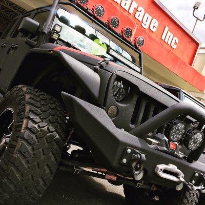 Custom Rhino lined Jeep Wrangler Unlimited