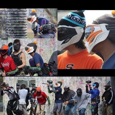 Me and friends at paintball world( **note** this is our personal gear **note**)