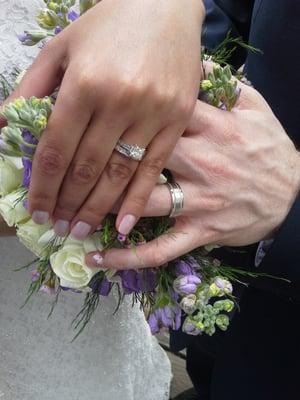 Mona and Josh exchanged their wedding vows at Meadowlark Regional Park in Vienna April 22.