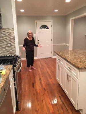 Kitchen remodeling including flooring