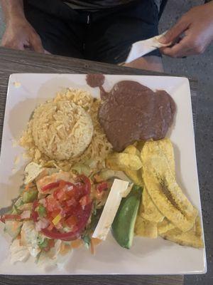 Yummy plate that comes with fajitas