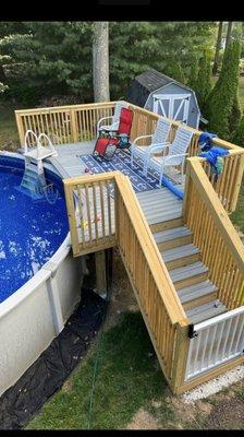 New pool deck