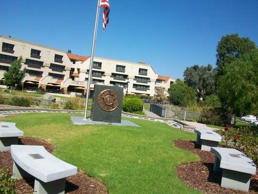 Veteran's Memorial in Webb Park.