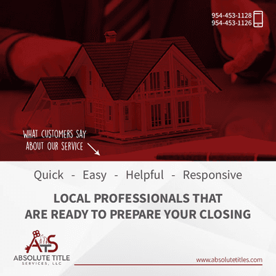 The closing process doesn't need to be stressful. Get in touch with one of our knowledgeable closing agents today!