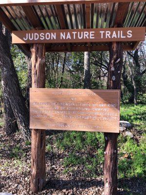 Trailhead sign