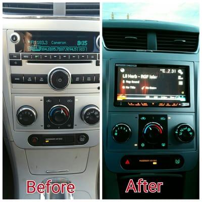 My radio before and after