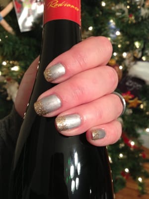 New Years nails by Amanda - my favorite!