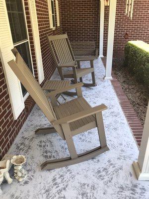 Faux front porch