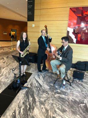 Halley Schoenberg Jazz Trio provided entertainment