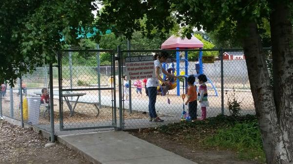 Gated playground.