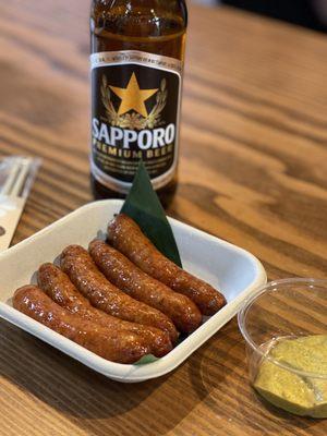 Japanese sausage from Sakura ramen