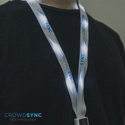 Crowdsync light up Lanyards, contact us to get your quote today!