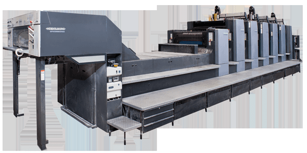 Heidelberg CD102 6-Color press with a sheet size of 28"x 40" you are assured color accurate high quality large run offset prints.