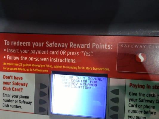 Use Safeway rewards