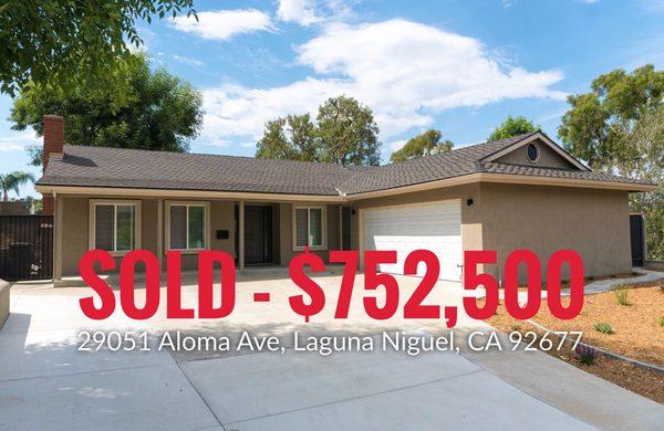 SOLD: $752,500 at above asking price.