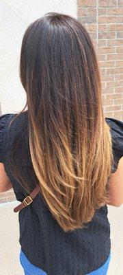 Balyage and toning