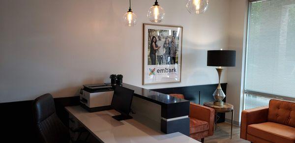 Outpatient waiting area at Embark at Atlanta North.