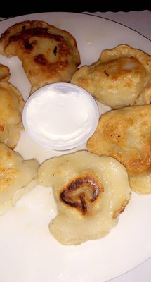 Delicious pierogies