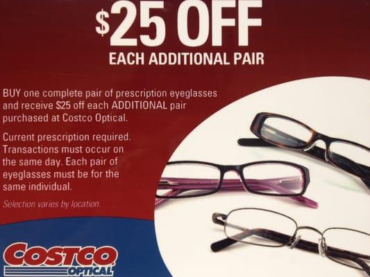 Costco Optical Coupon!