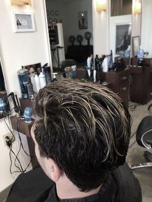 Men's cut and highlights