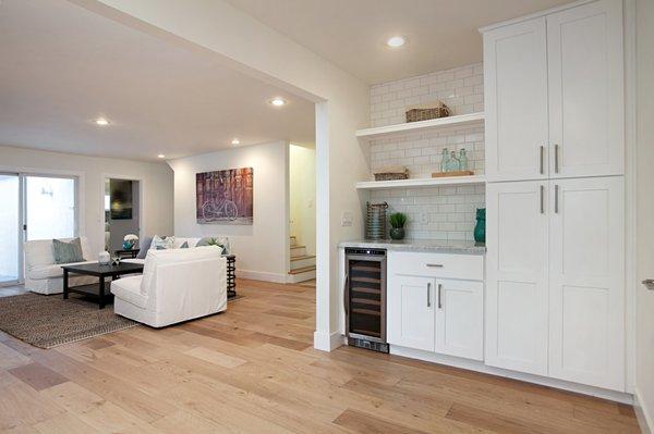 Remodeled Gallery Kitchen | Lotus Cabinets: Birch Painted White