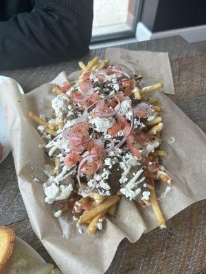 Greek gyro fries