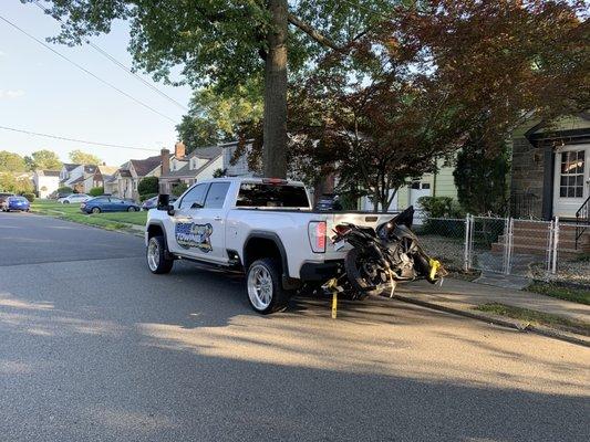 Towing a bike