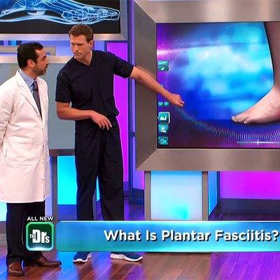 Dr. Bob on The Doctors discussing heel pain treatment options.