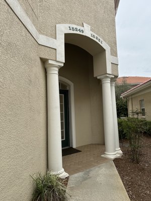 Walkway up to our entrance