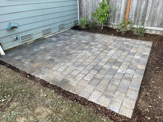 A new paver patio was installed as a patio area to enjoy with family and friends